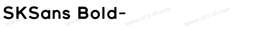 SKSans Bold字体转换
